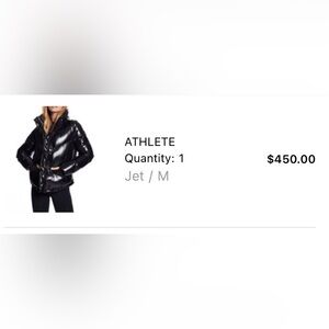 Black glossy Sam NYC puffer